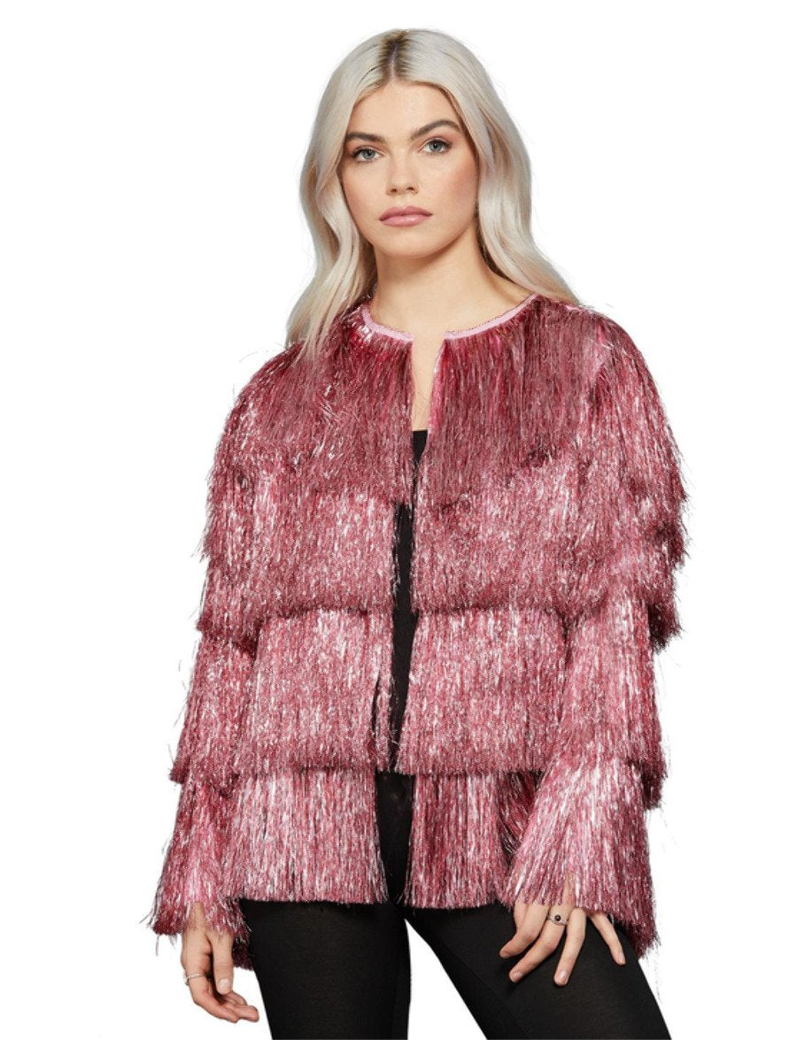 Fever Tinsel Festival Jacket Pink